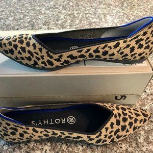 Rothy's Leopard Point Sz 8